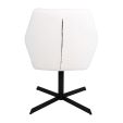 Chaise tournante Kick Viktor Boucle - Blanc