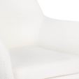 Chaise tournante Kick Viktor Boucle - Blanc