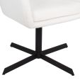 Chaise tournante Kick Viktor Boucle - Blanc