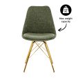 Chaise scandinave Kick Jen - Vert
