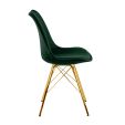 Chaise scandinave Kick Jen - Vert foncé