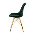 Chaise scandinave Kick Jen - Vert foncé