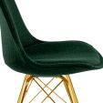 Chaise scandinave Kick Jen - Vert foncé