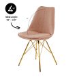 Chaise scandinave Kick Jens - Rose