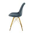 Chaise scandinave Kick Jen - Bleu