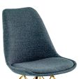 Chaise scandinave Kick Jen - Bleu