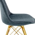 Chaise scandinave Kick Jen - Bleu