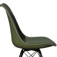 Chaise scandinave Kick Metal Luuk - Vert foncé