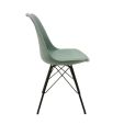 Kick - Chaise scandinave Metal Luuk - Vert menthe
