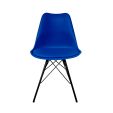 Chaise scandinave Kick Metal Luuk - Bleu foncé