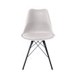 Chaise scandinave Kick Metal Luuk - Champagne