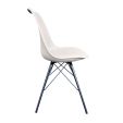 Chaise scandinave Kick Metal Luuk - Champagne