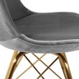 Chaise scandinave Kick - Gris