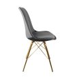 Chaise scandinave Kick - Gris foncé