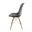 Chaise scandinave Kick - Gris foncé