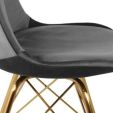 Chaise scandinave Kick - Gris foncé