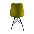 Chaise scandinave Kick Velvet - Vert - Vert