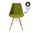 Chaise scandinave Kick - Vert