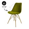 Chaise scandinave Kick - Vert