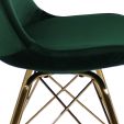 Chaise scandinave Kick - Vert foncé