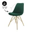 Chaise scandinave Kick - Vert foncé