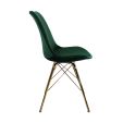 Chaise scandinave Kick - Vert foncé