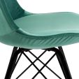 Chaise scandinave Kick Velvet - Vert menthe - Vert menthe