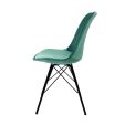 Chaise scandinave Kick Velvet - Vert menthe - Vert menthe