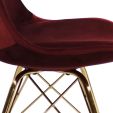 Chaise scandinave Kick - Rouge