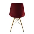 Chaise scandinave Kick - Rouge
