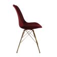Chaise scandinave Kick - Rouge
