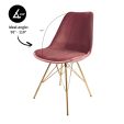Chaise scandinave Kick - Rose