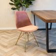 Chaise scandinave Kick - Rose