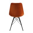 Chaise scandinave Kick Velvet - Orange - Orange