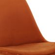 Chaise scandinave Kick Velvet - Orange - Orange