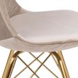 Chaise scandinave Kick - Champagne