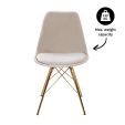 Chaise scandinave Kick - Champagne