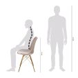 Chaise scandinave Kick - Champagne