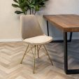 Chaise scandinave Kick - Champagne