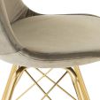 Chaise scandinave Kick - Taupe