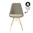 Chaise scandinave Kick - Taupe