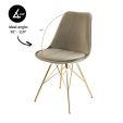 Chaise scandinave Kick - Taupe