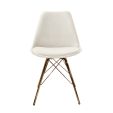 Chaise scandinave Kick - Ivoire