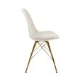 Chaise scandinave Kick - Ivoire