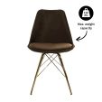 Chaise scandinave Kick - Marron café