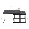 Set de table basse Kick Muse - Noir