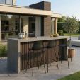 Tabouret de bar Kick Garden Ciro - Noir