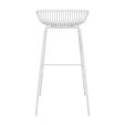 Tabouret de bar Kick Garden Rio - Blanc
