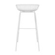 Tabouret de bar Kick Garden Rio - Blanc