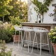 Tabouret de bar Kick Garden Rio - Blanc